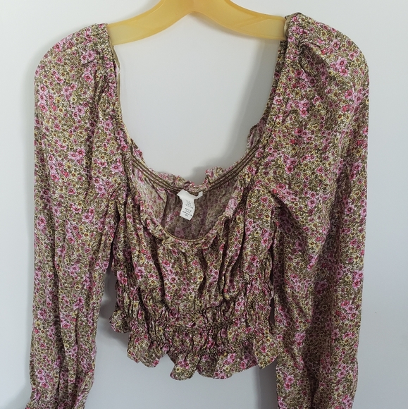Floral crop top - Picture 1 of 4
